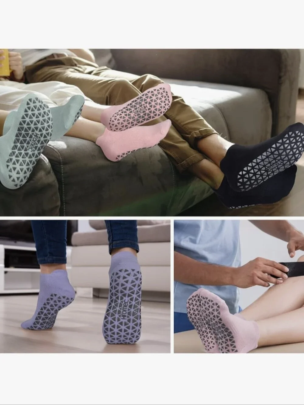 Non Slip Yoga Socks with Grips